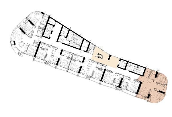 MẶT BẰNG CĂN SE-21,23-06 (2PN – GÓC)
