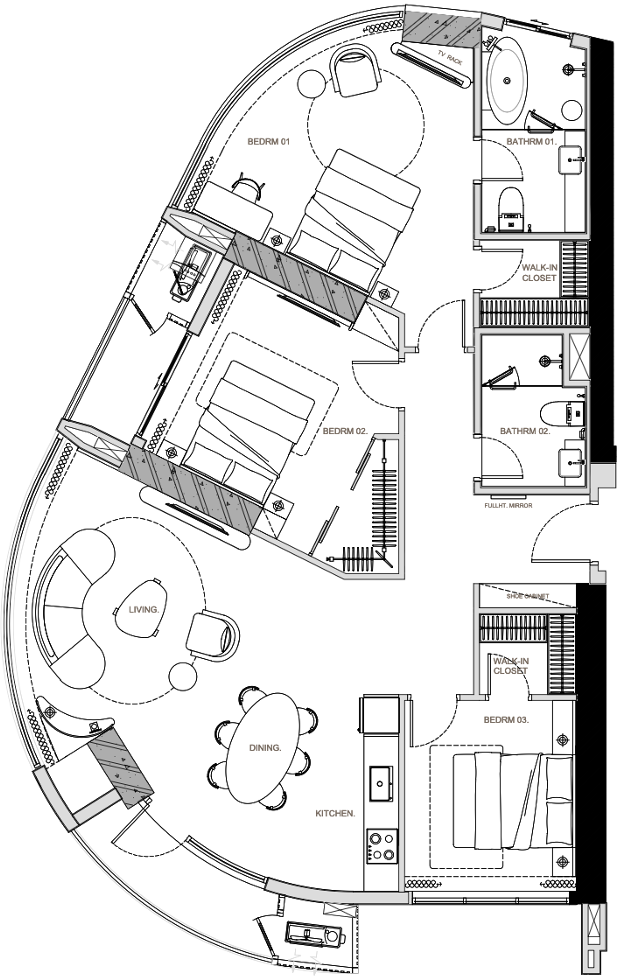 MẶT BẰNG CĂN SE-27,29-01 (3PN)
